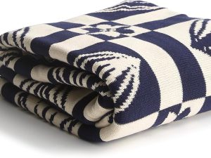 Women's Cotton Double Knit Throw Blanket